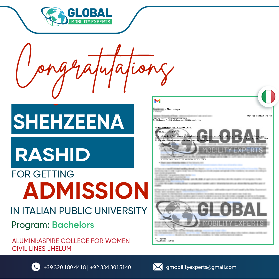 Admission Shehzeena